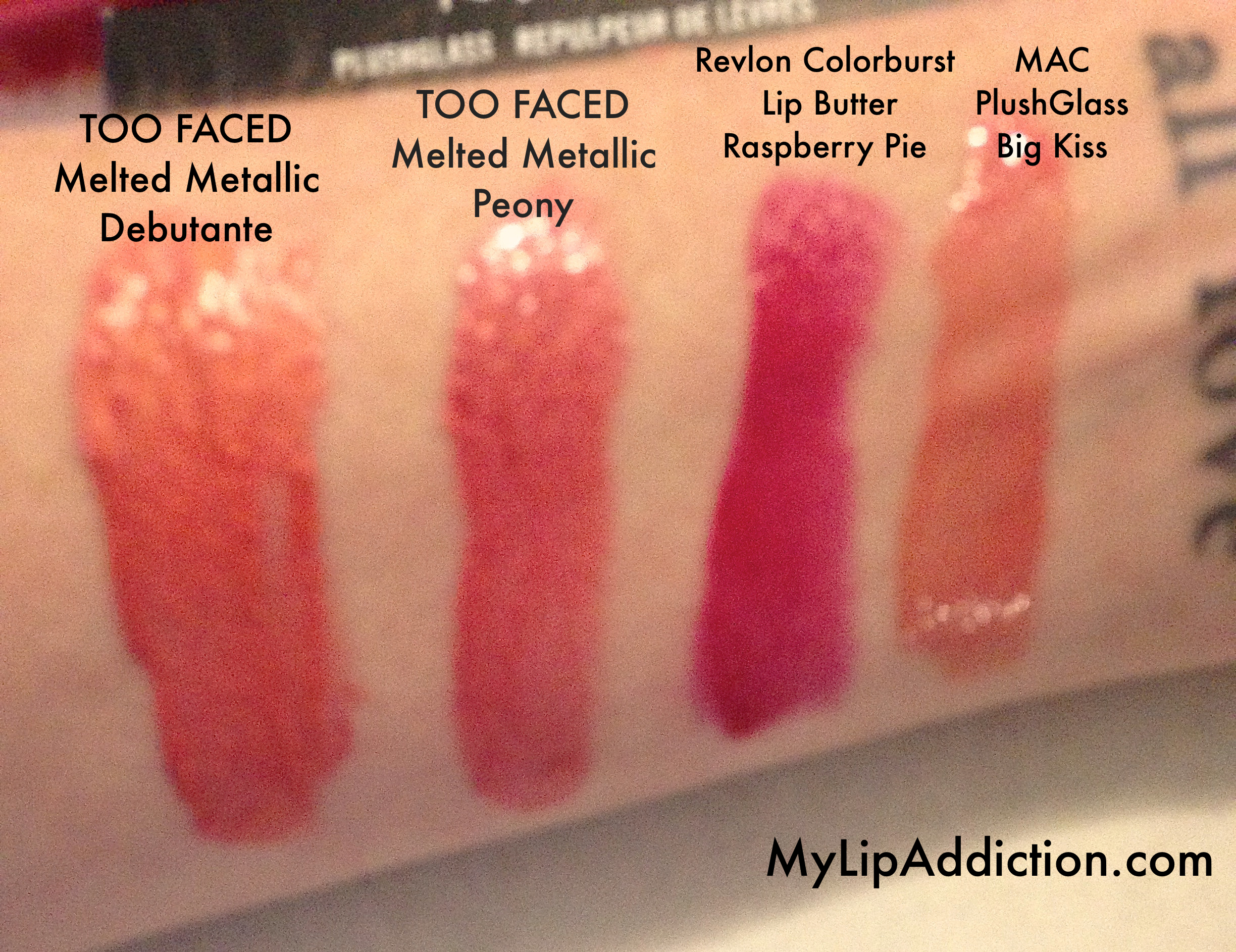 My Top Five Lippies for Summer - Too Faced, MAC Plushglass & Revlon Lip Butter