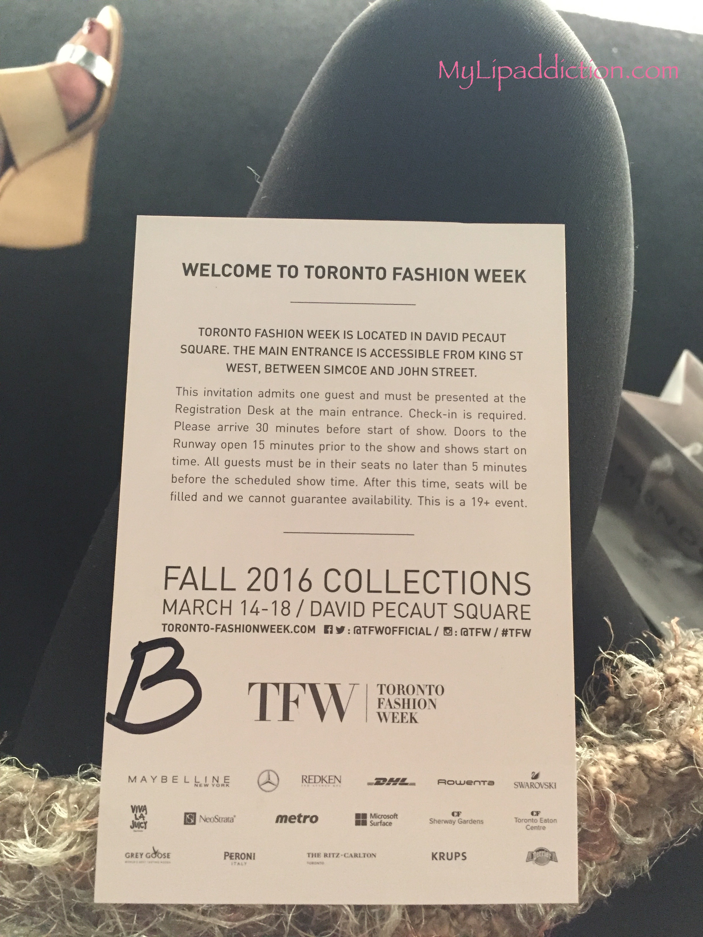 Toronto Fashion Week - MyLipAddiction.com
