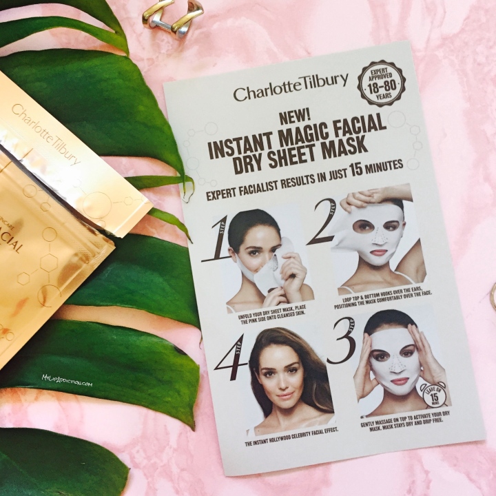 Charlotte Tilbury - Revolutionary Instant Magic Facial Dry Sheet Mask - A Review