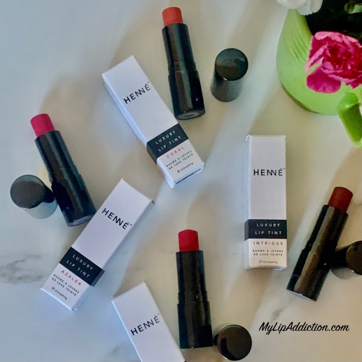 HENNÉ Organics -Luxury Lip Tints - Review & Swatches